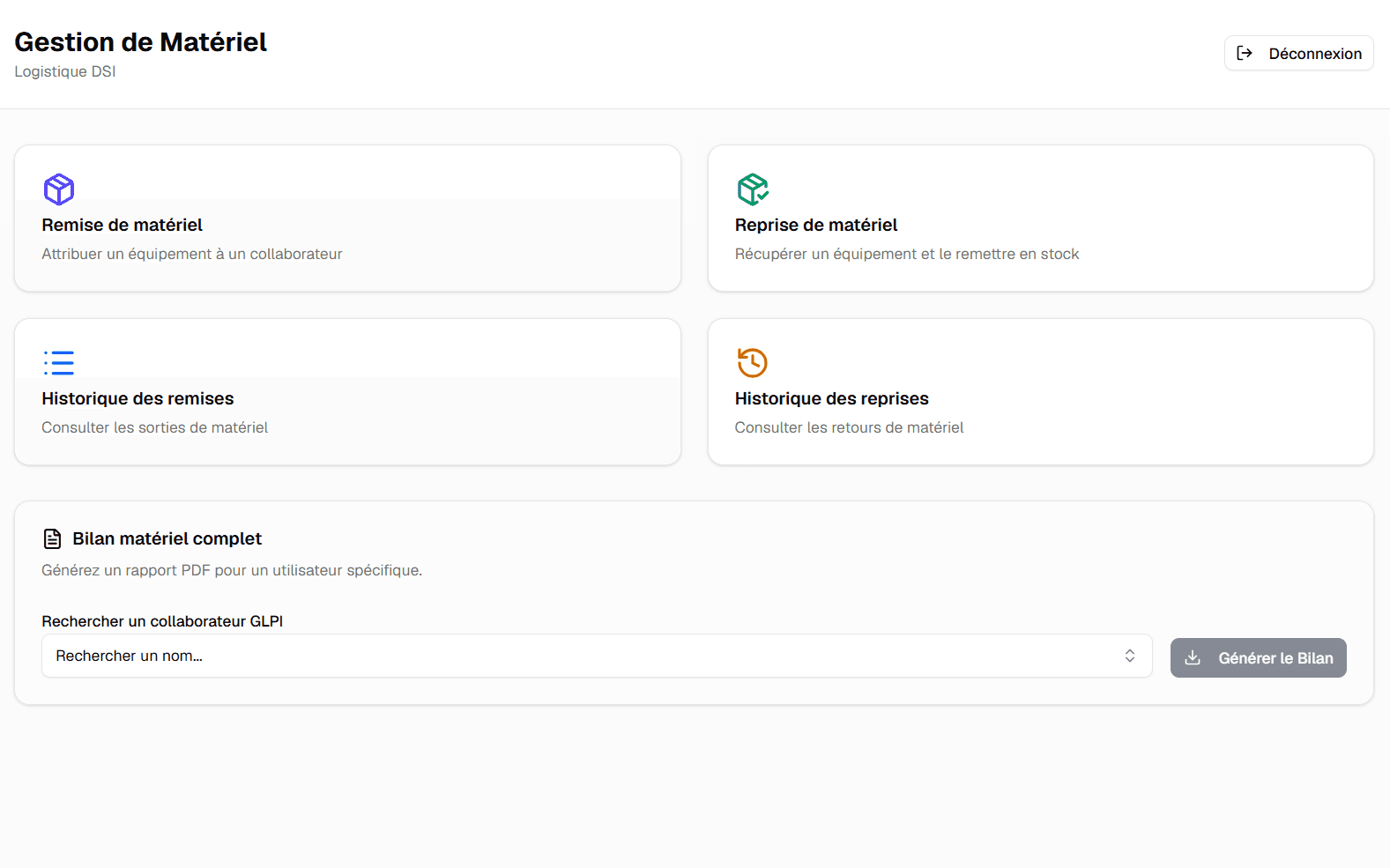 Gestion du parc informatique
